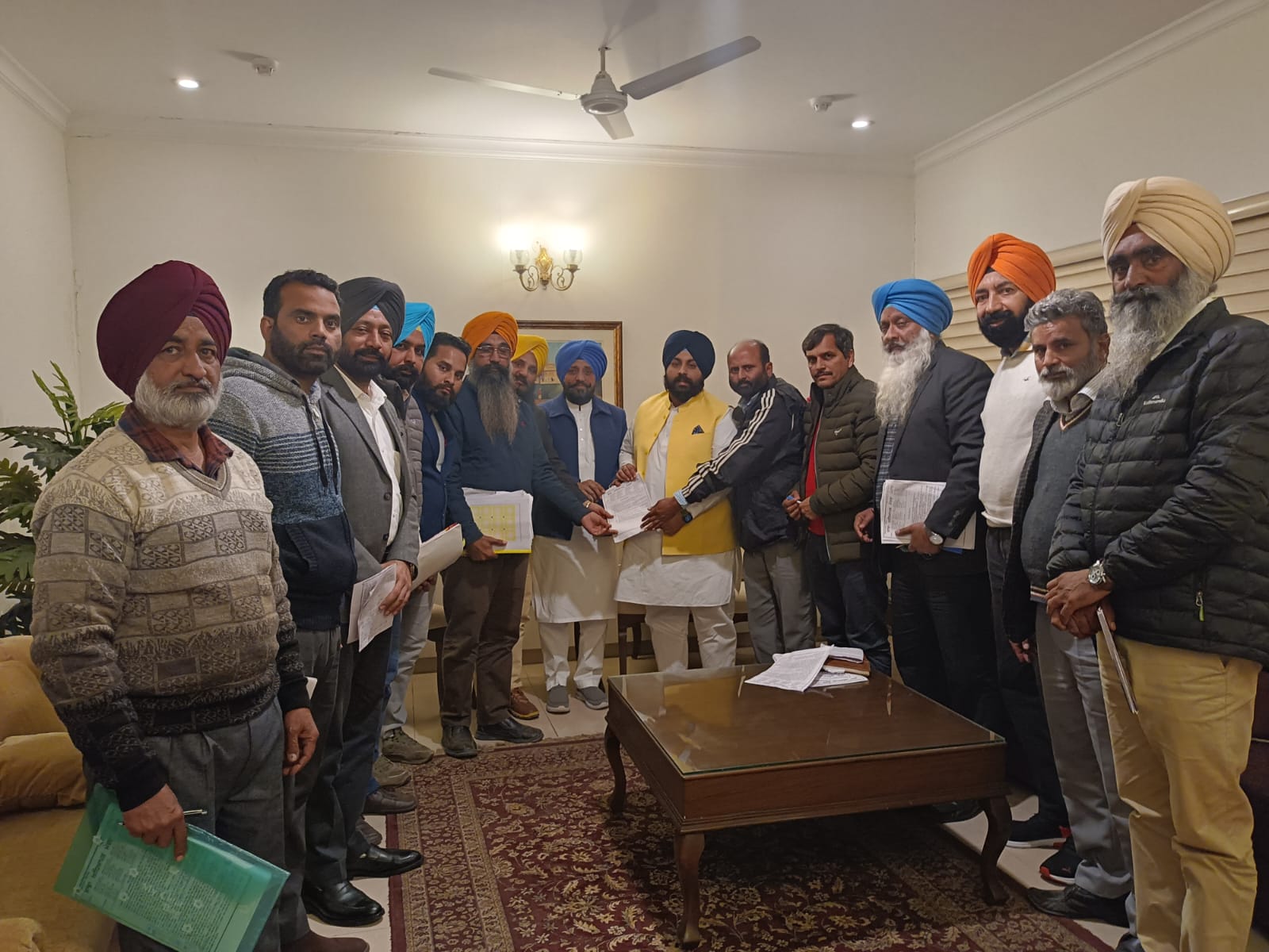 A meeting was held at Punjab Bhavan Chandigarh with the Punjab Education Minister of the Joint Teachers' Front